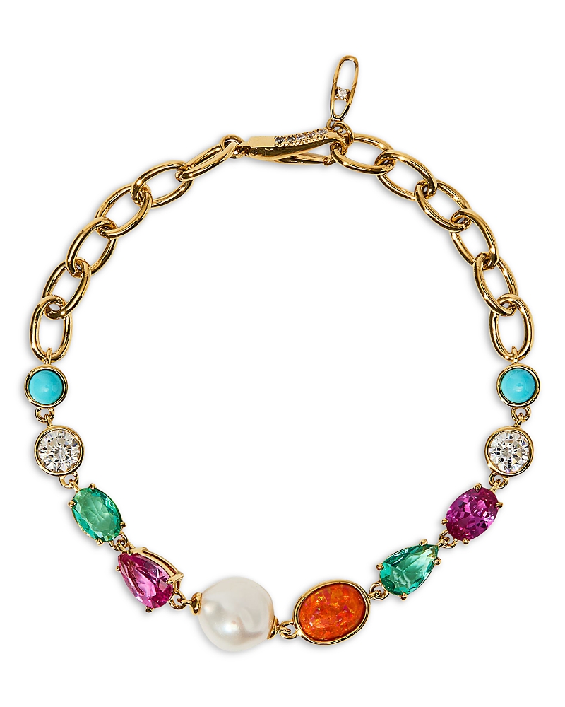 Nadri Frieda Multi Stone Chain Bracelet