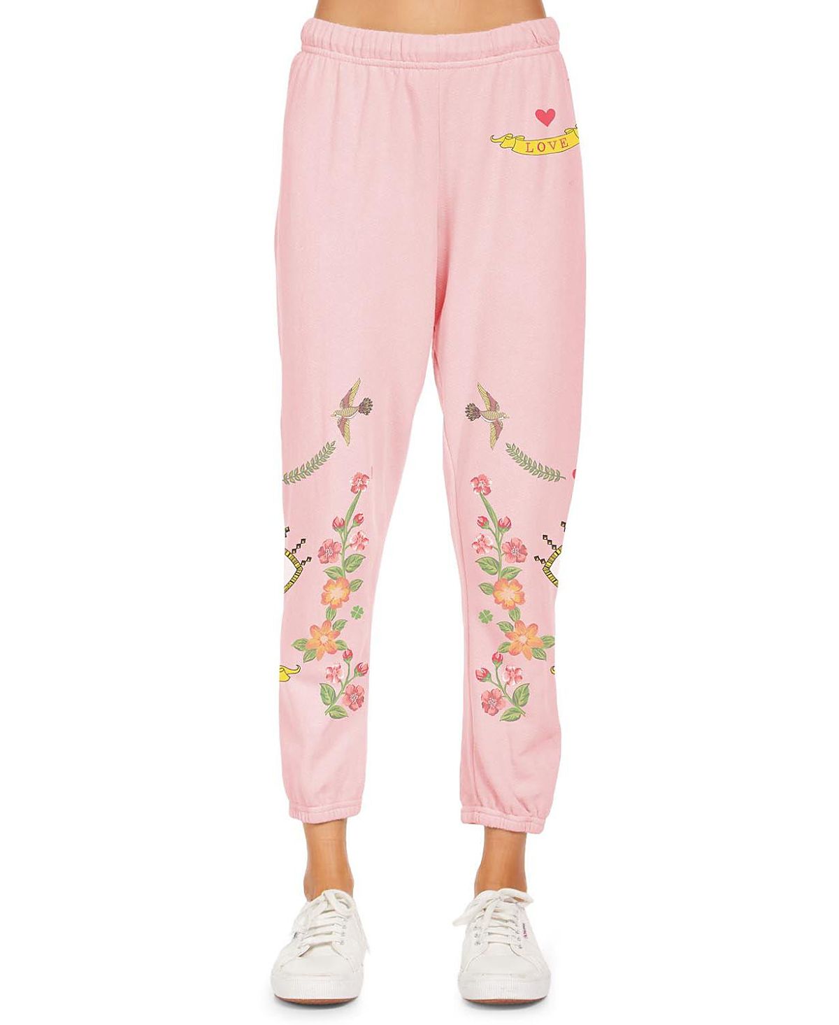 Lauren Moshi Alana X Floral Eye Love Joggers