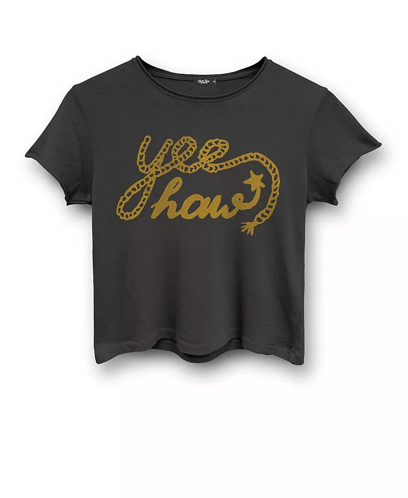 Junk Food Clothing Women's Yeehaw Vintage Baby Tee