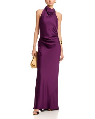 maid of honor dresses with sleeves V-Neck Elegant Pleats Short Sleeves Long Chiffon Bridesmaid Dresses main image 1
