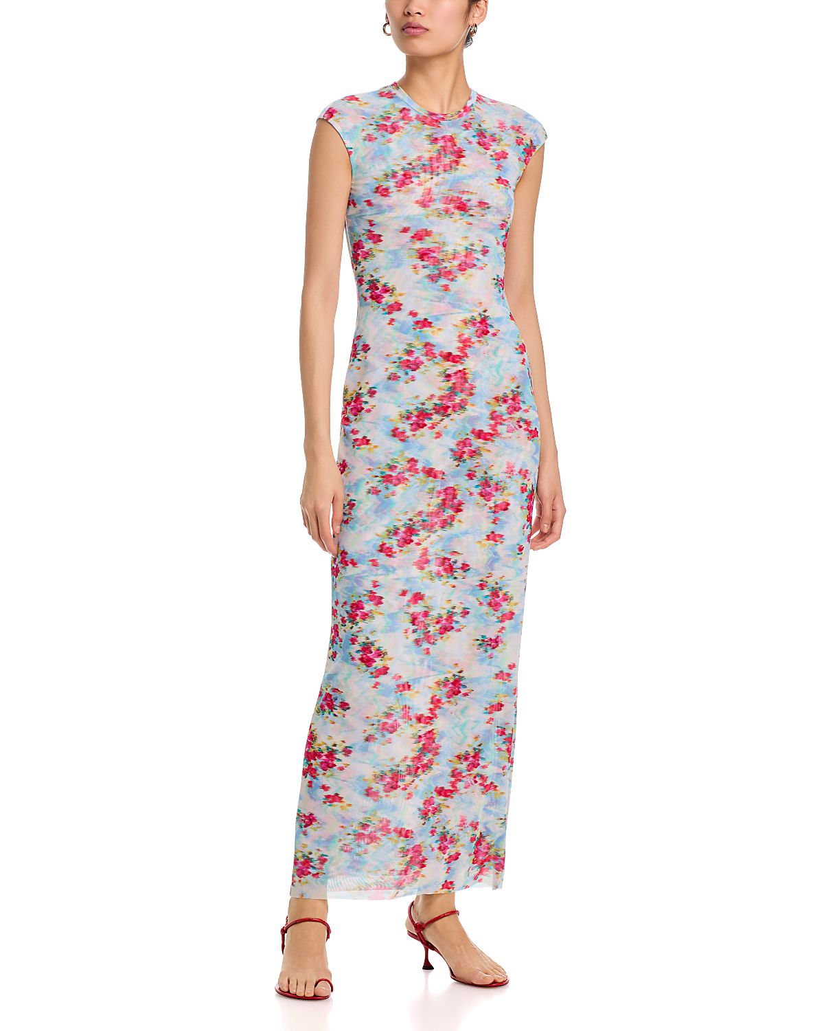 Afrm Mylo Power Mesh Maxi Dress