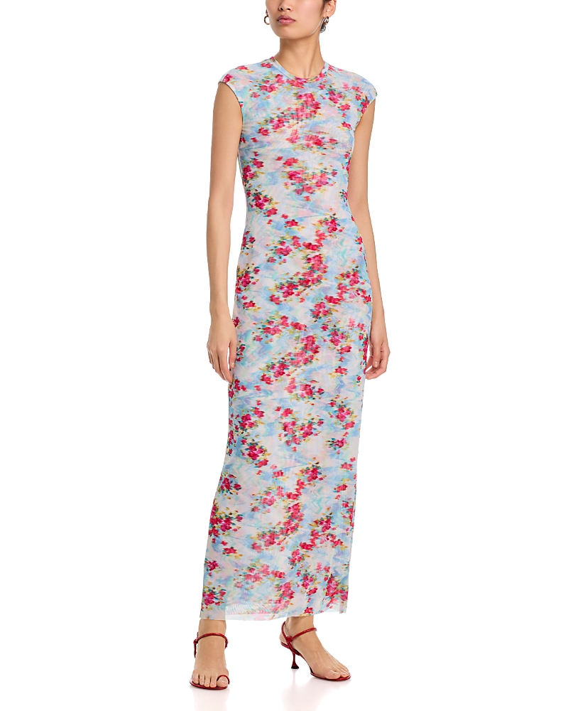 Afrm Mylo Power Mesh Maxi Dress