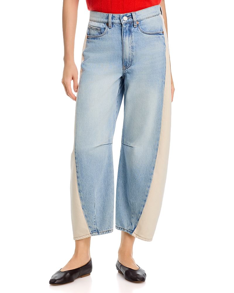 Blanknyc High Rise Barrel Leg Jeans in Self Care