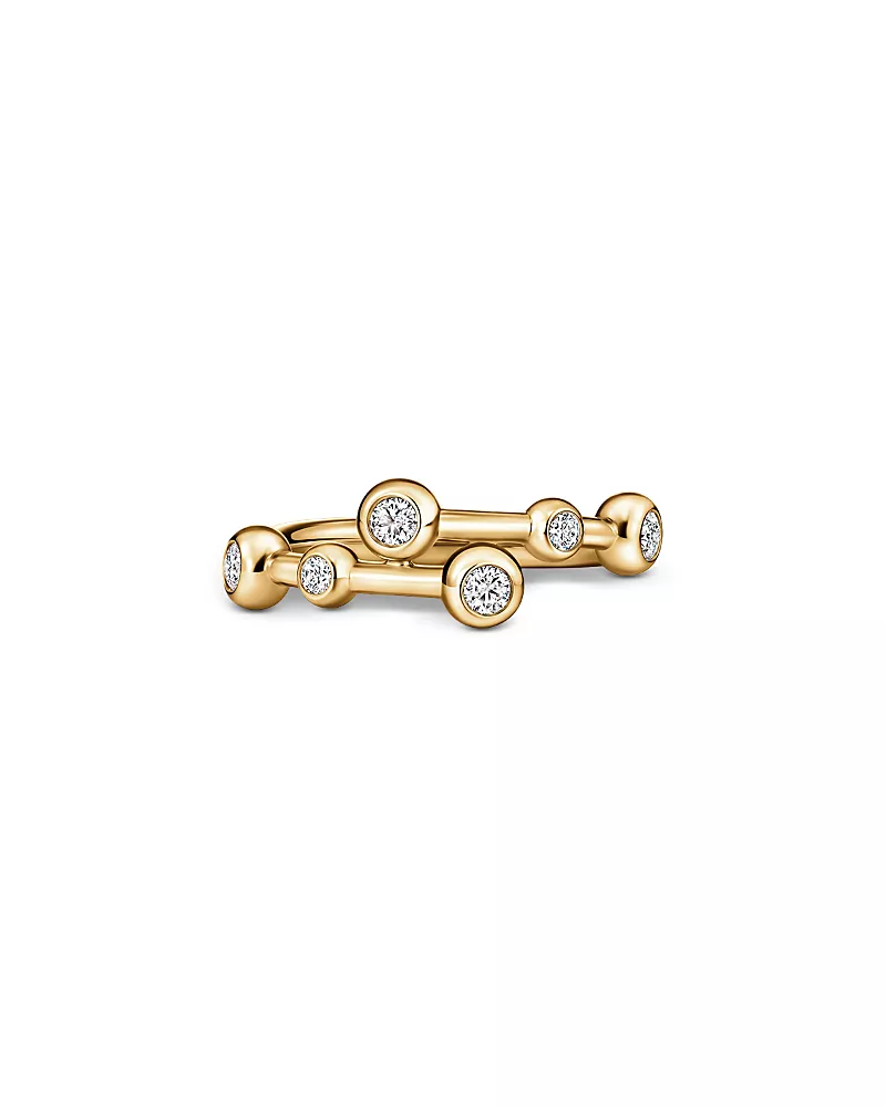 Hearts On Fire 18K Yellow Gold Dream Diamond Bezel Bypass Ring
