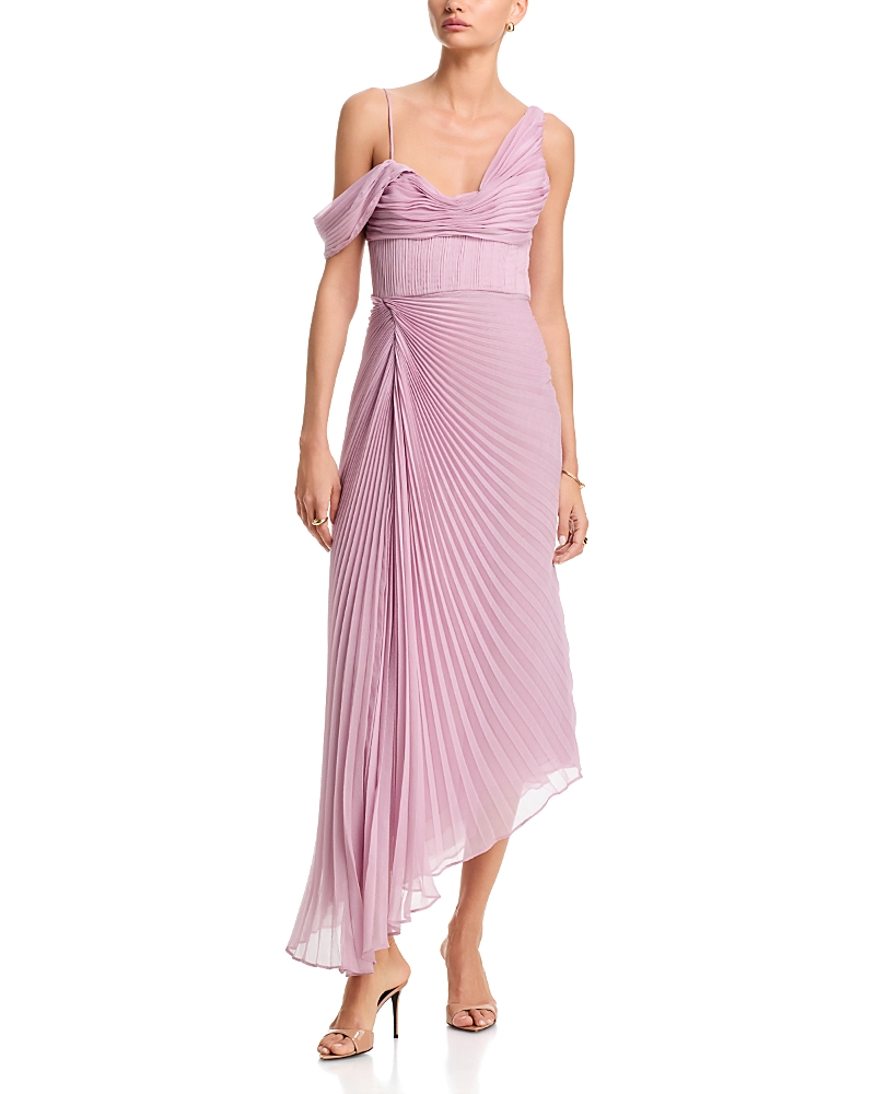 Amur Joelle Pleated Drape Dress