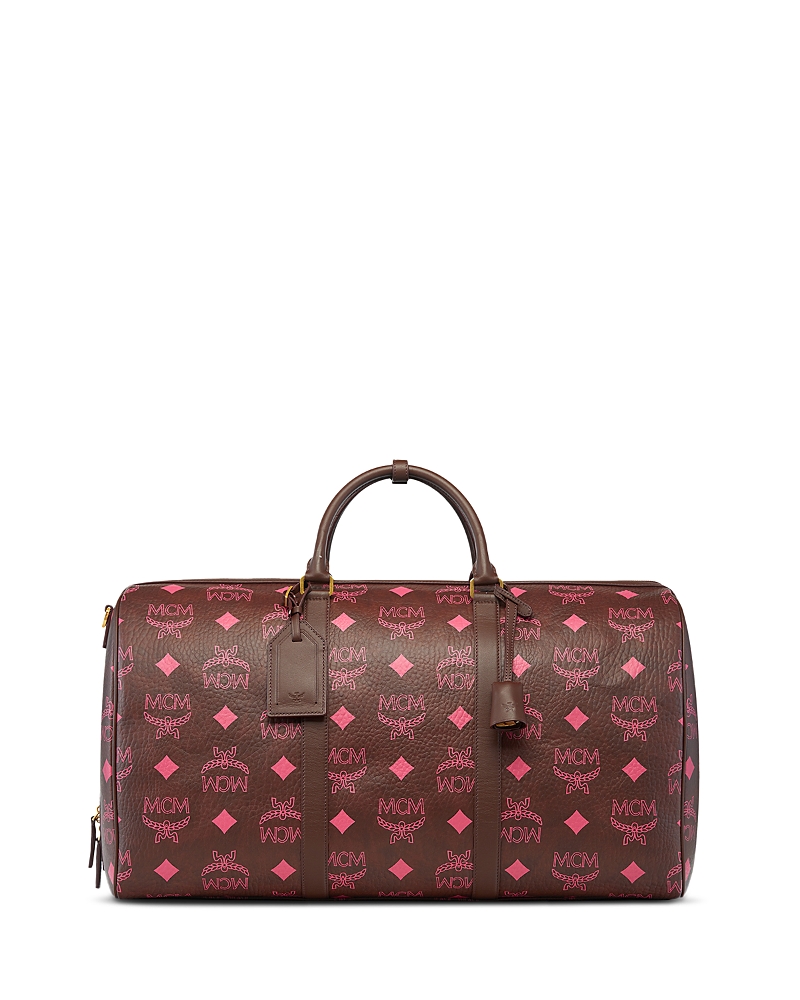 Mcm Ottomar Large Leather Weekender Bag