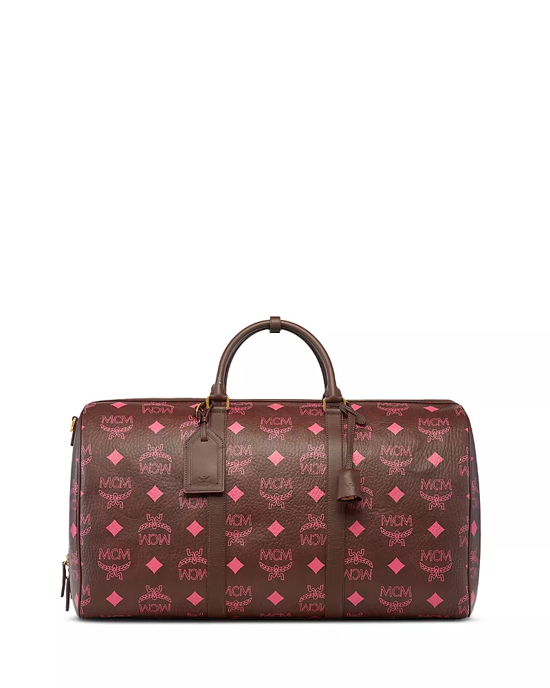 Mcm Ottomar Large Leather Weekender Bag