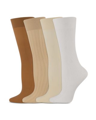 Sheer Trouser Socks, Pack of 4