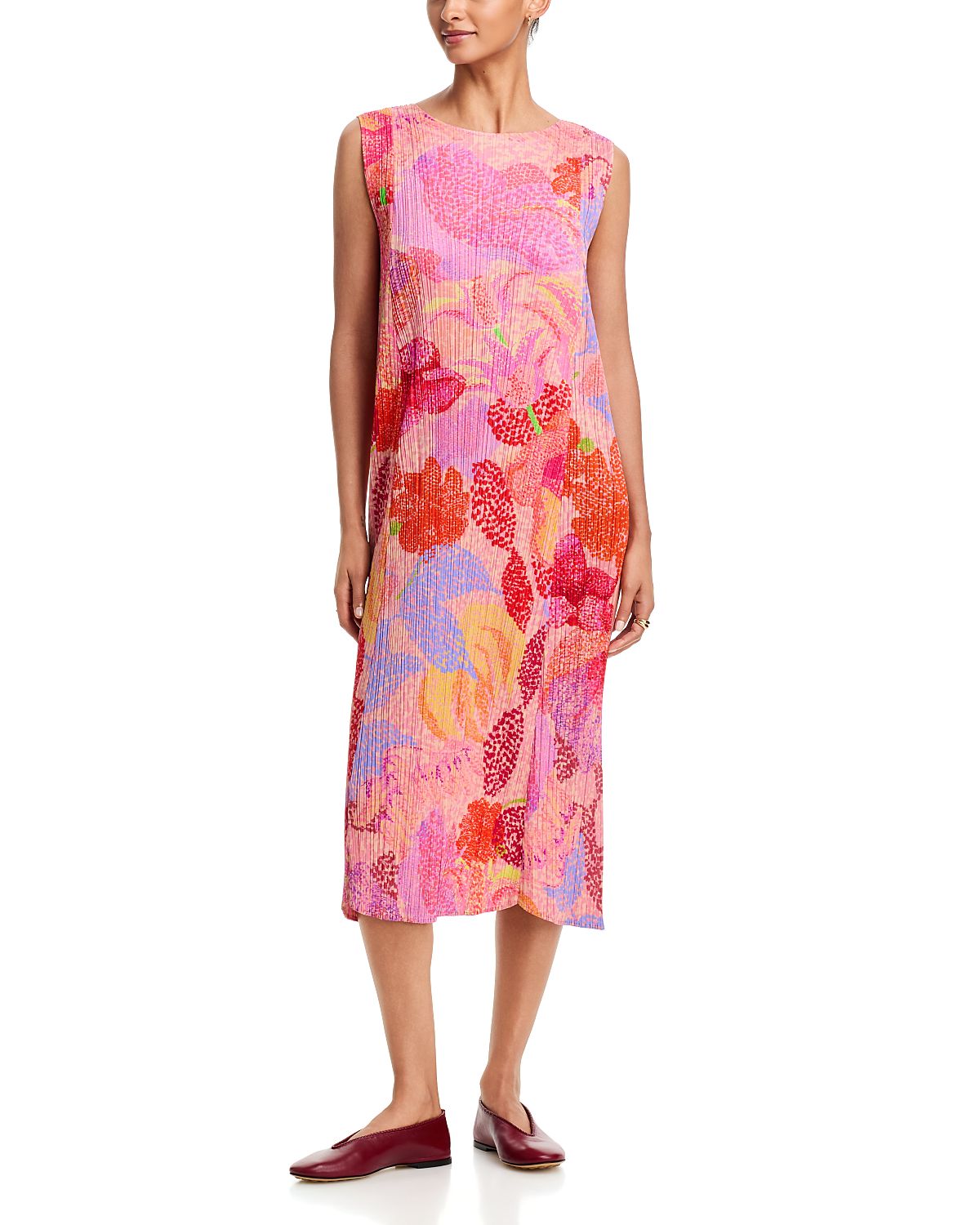 Pleats Please Issey Miyake Foggy Forest Dress