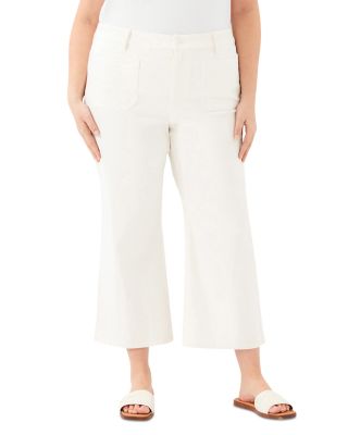 Plus Patch Pocket Cropped Pants