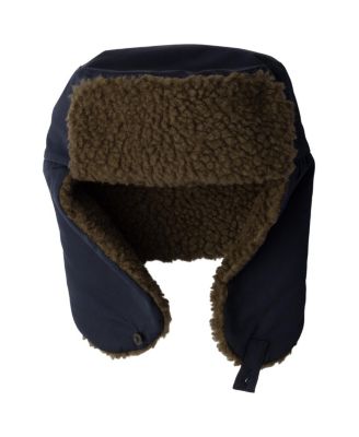 Poplin Trapper Hat With Fleece Lining
