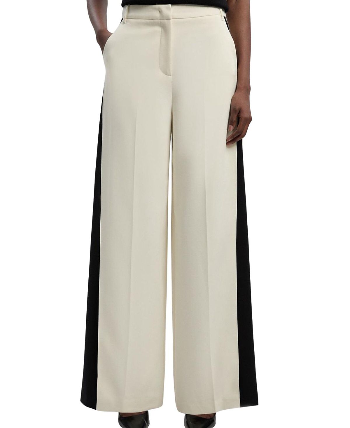 Karen Millen Contrast Colour Wide Leg Trouser