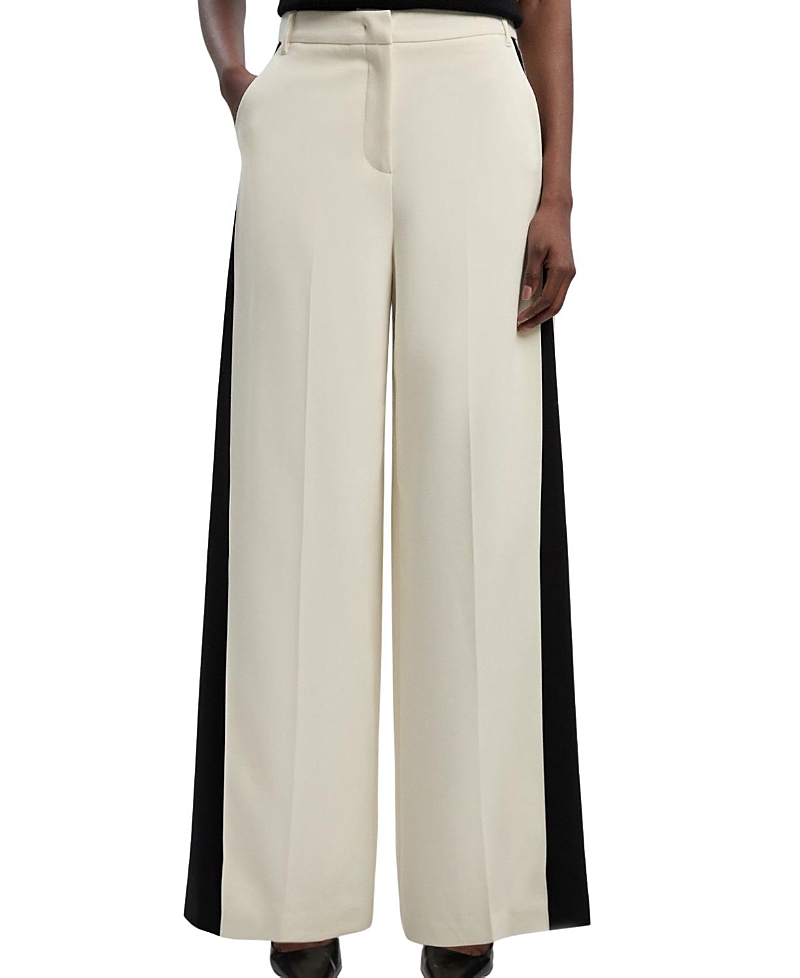 Karen Millen Contrast Colour Wide Leg Trouser