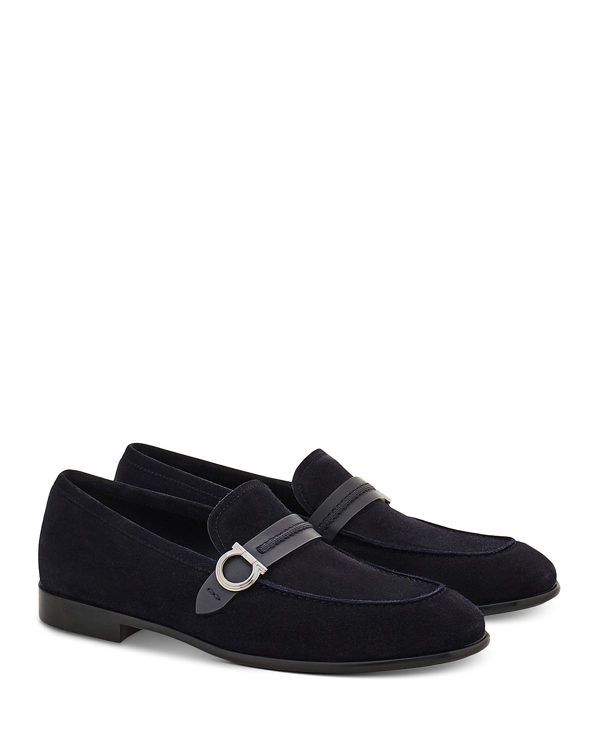 Ferragamo Men's Gancini Moccasin Loafers