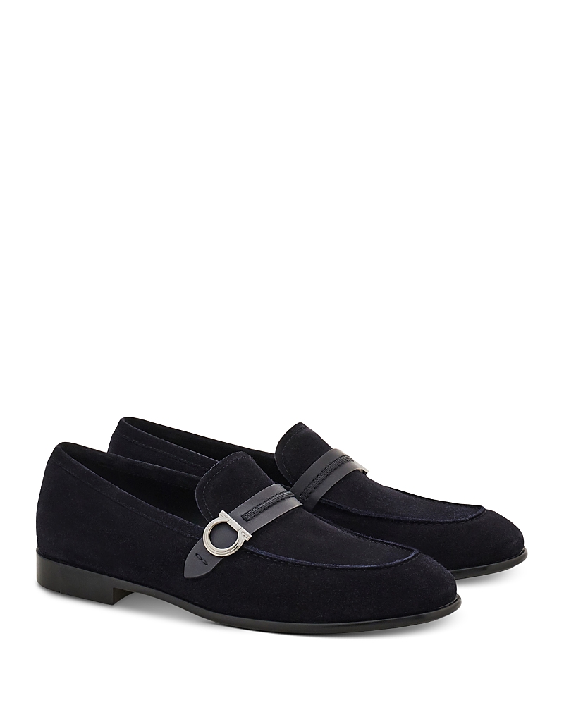 Ferragamo Men's Gancini Moccasin Loafers