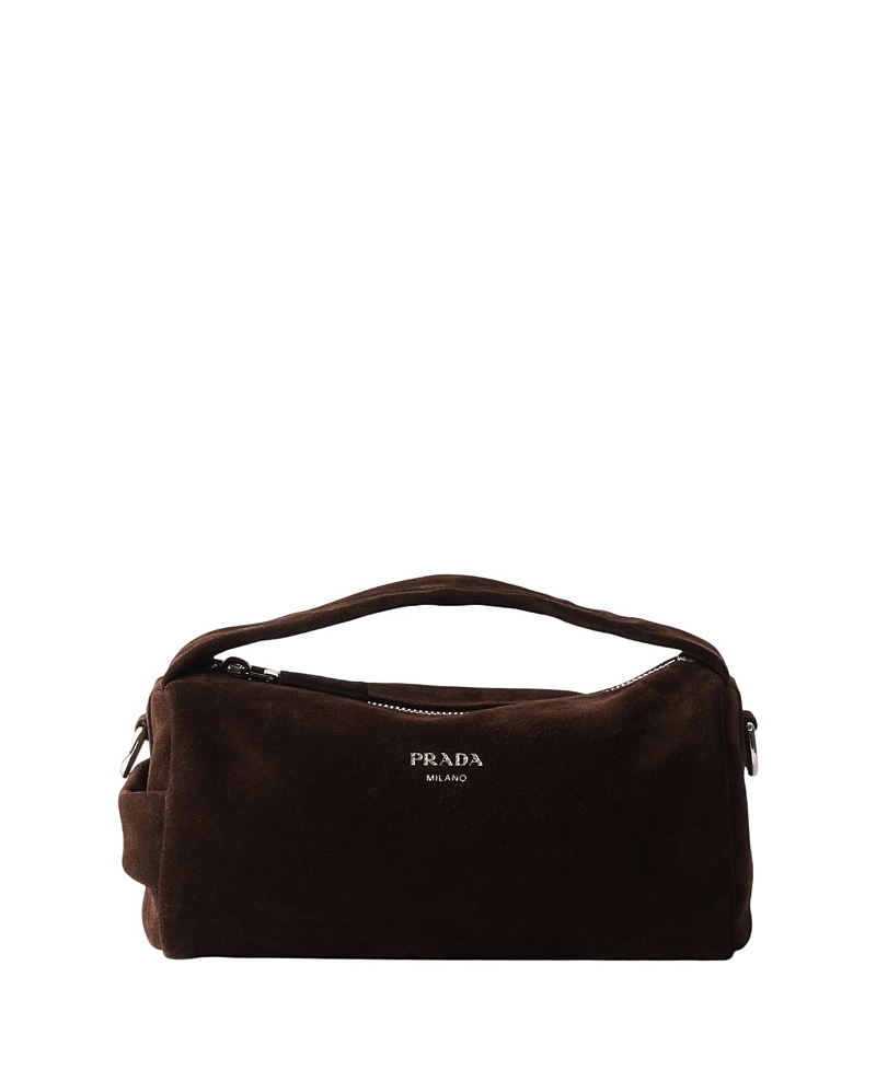 Prada Suede Leather Shoulder Bag
