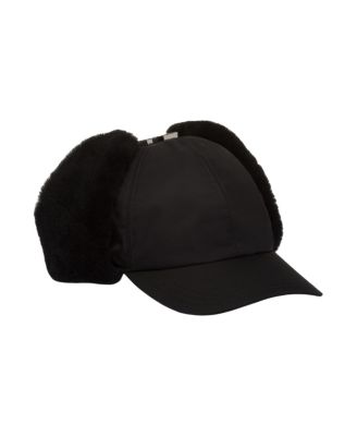  Re-Nylon And Shearling Hat