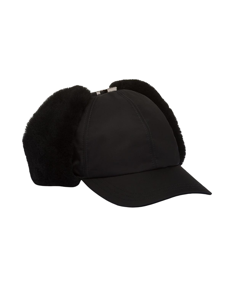 Prada Re-Nylon And Shearling Hat