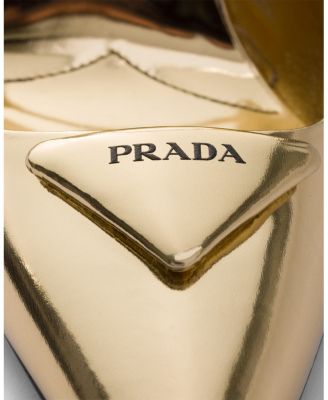  Women's Metallic Leather Slingback Pumps