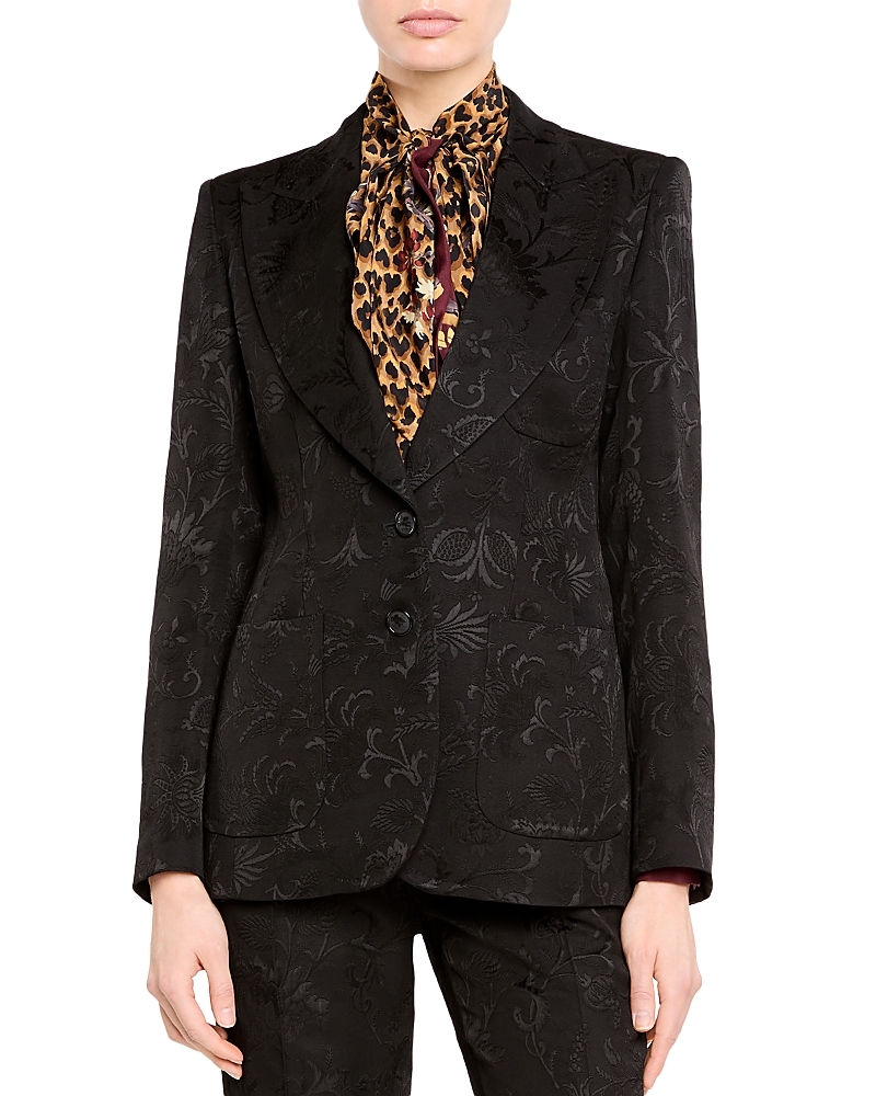 Etro Peak Lapel Fitted Jacket