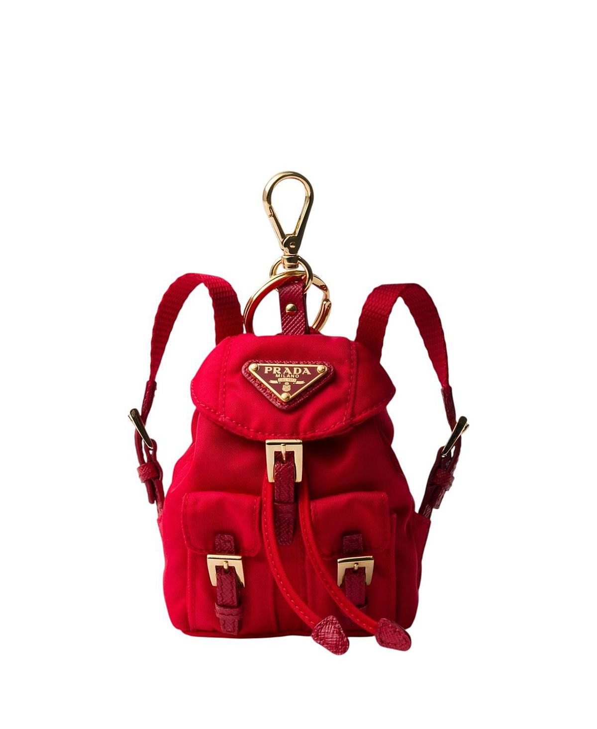 Prada Mini Icon Re-Nylon Keychain Charm