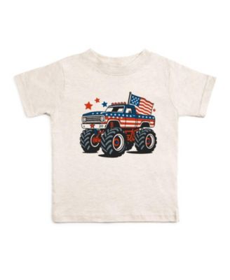 Boys' American Monster Truck Short Sleeve T-Shirt - Baby, Little Kid, Big Kid