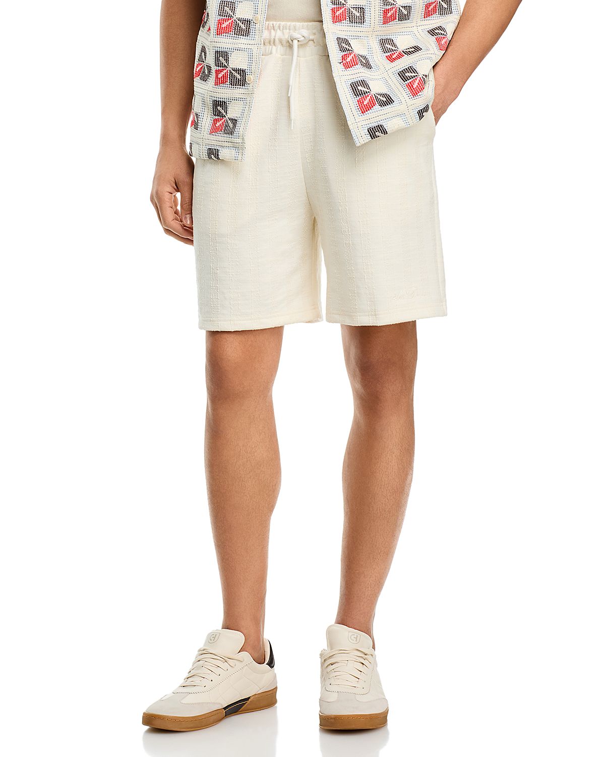 Les Deux Stripe Jacquard Shorts