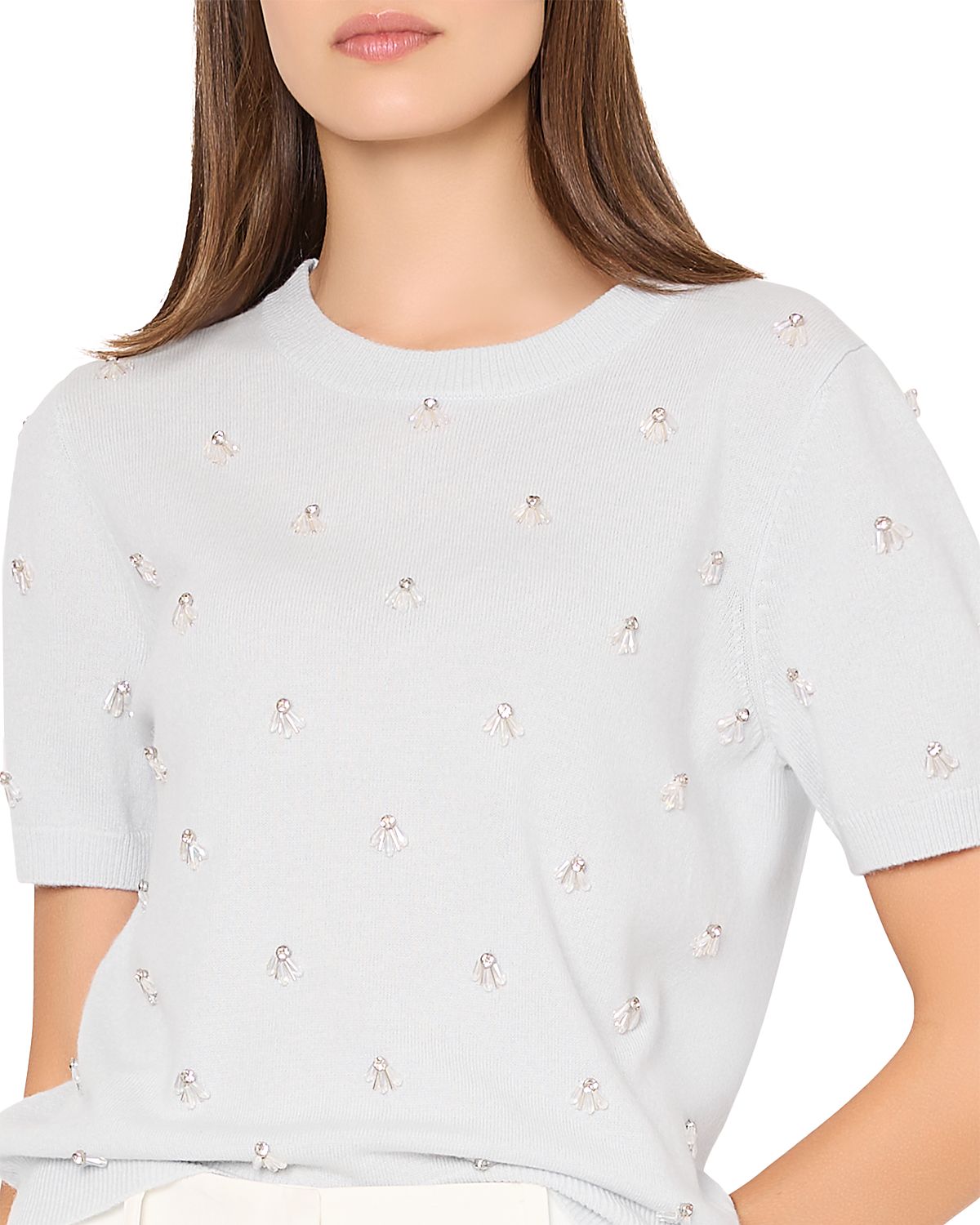 Milly Rosalyn Short Sleeve Sweater