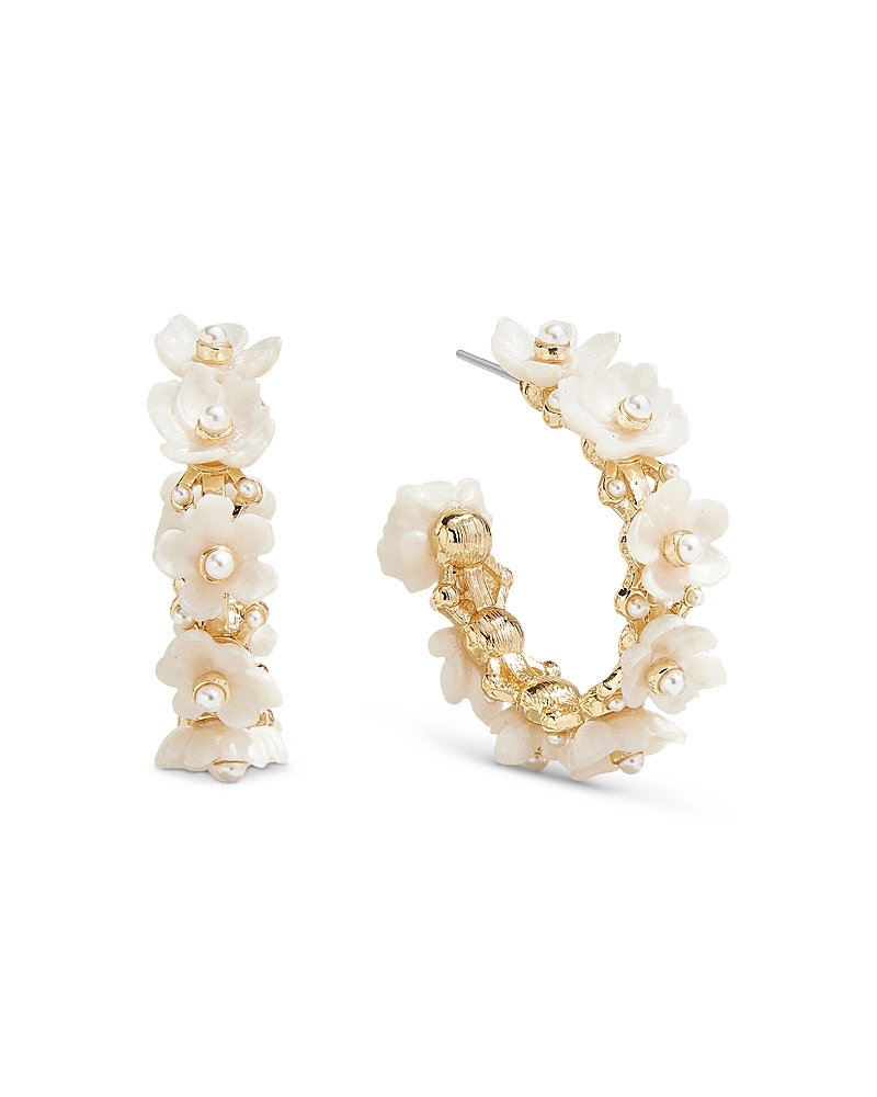 Baublebar Leilani Flower Hoop Earrings