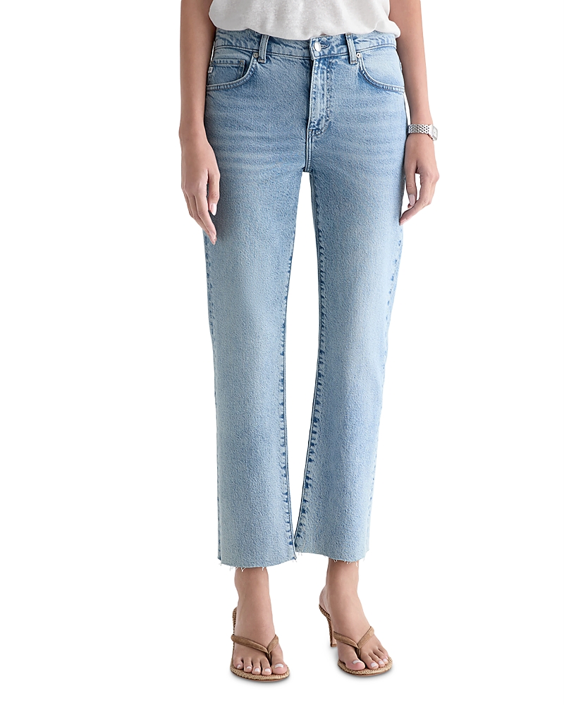 Ag Brinley High Rise Ankle Straight Jeans in Gold Country