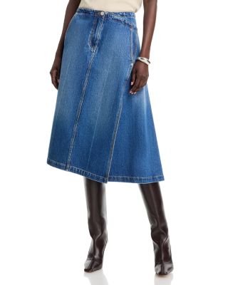 Asymmetrical Denim Skirt