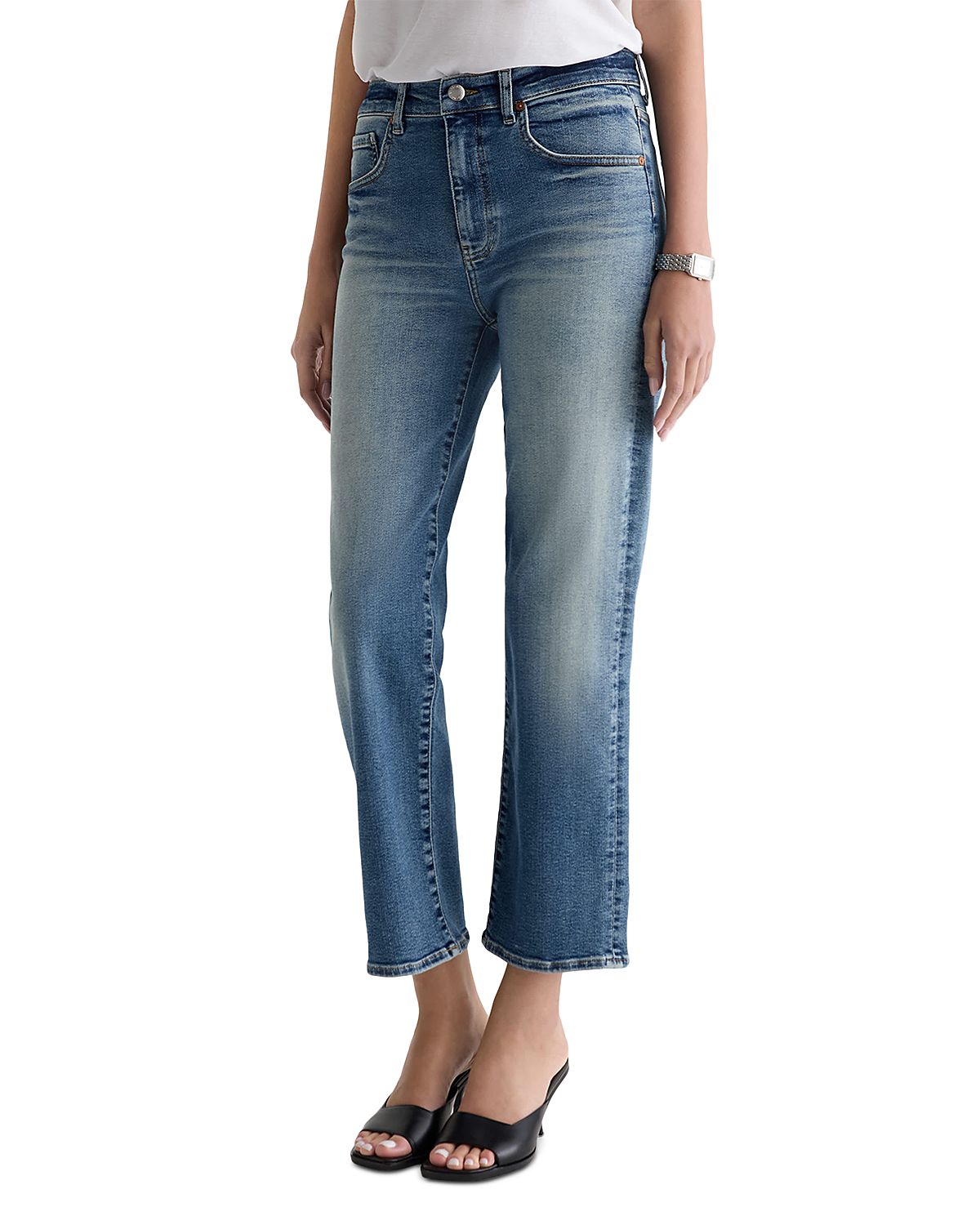 Ag Brinley High Rise Straight Jeans