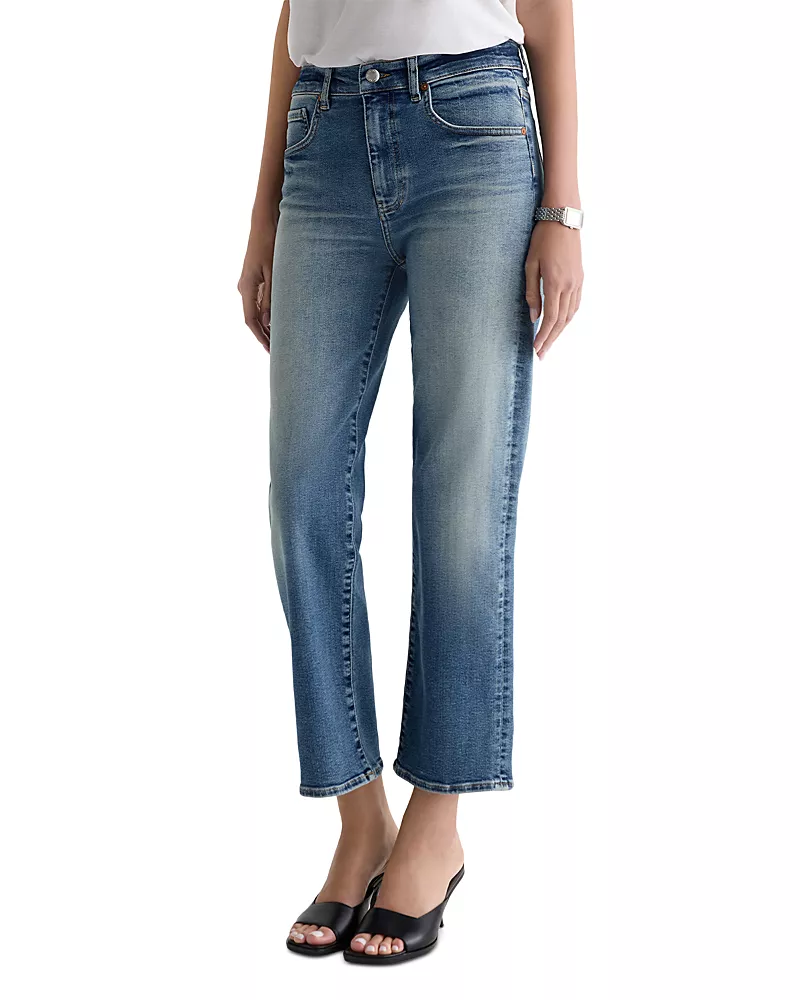 Ag Brinley High Rise Straight Jeans in 15 Years Bouquet