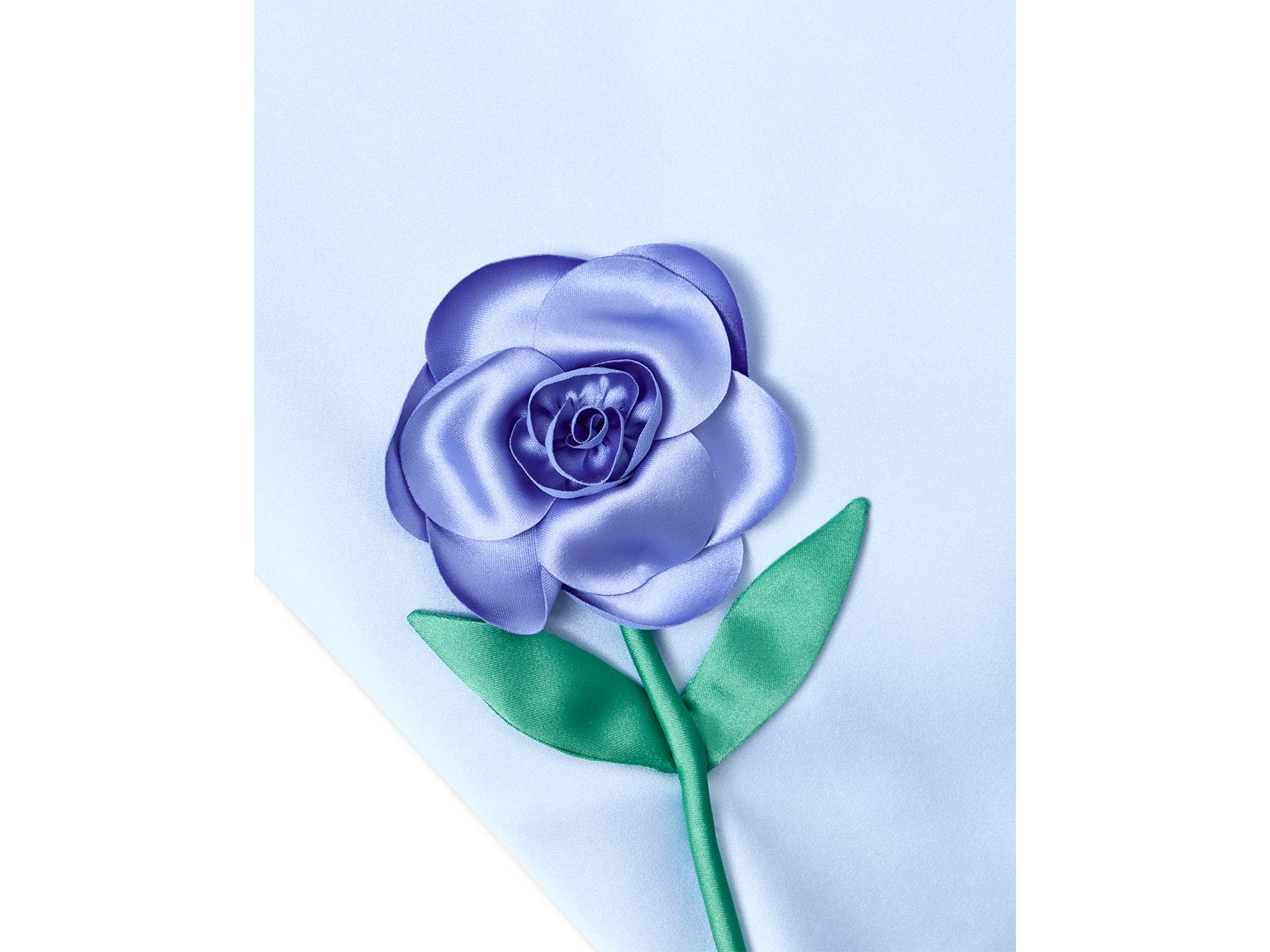 Girls' Bonded Satin 3D Flower Dress - Little Kid, Big Kid — Image 3