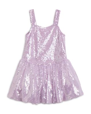 Girls' Alanna Mesh Sequin Dress - Little Kid, Big Kid