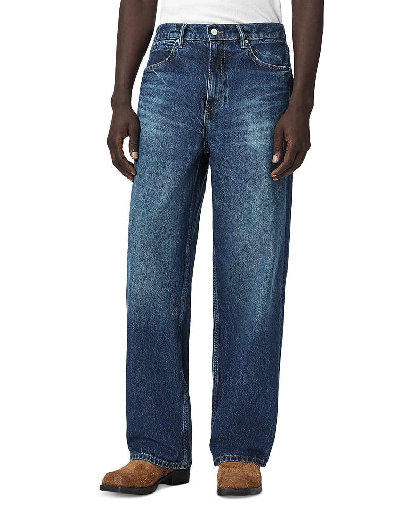 Allsaints Lenny Wide Leg Fit Jeans in Dark Indigo