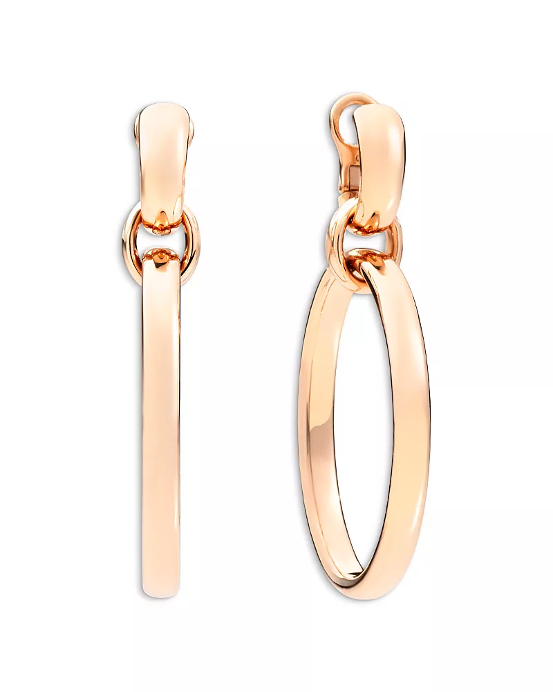 Pomellato 18K Rose Gold Iconica Polished Hoop Earrings