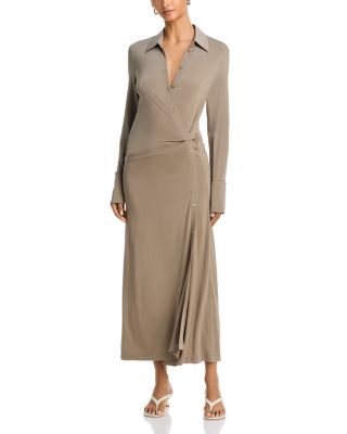 Helmut Lang Twisted Maxi Shirtdress