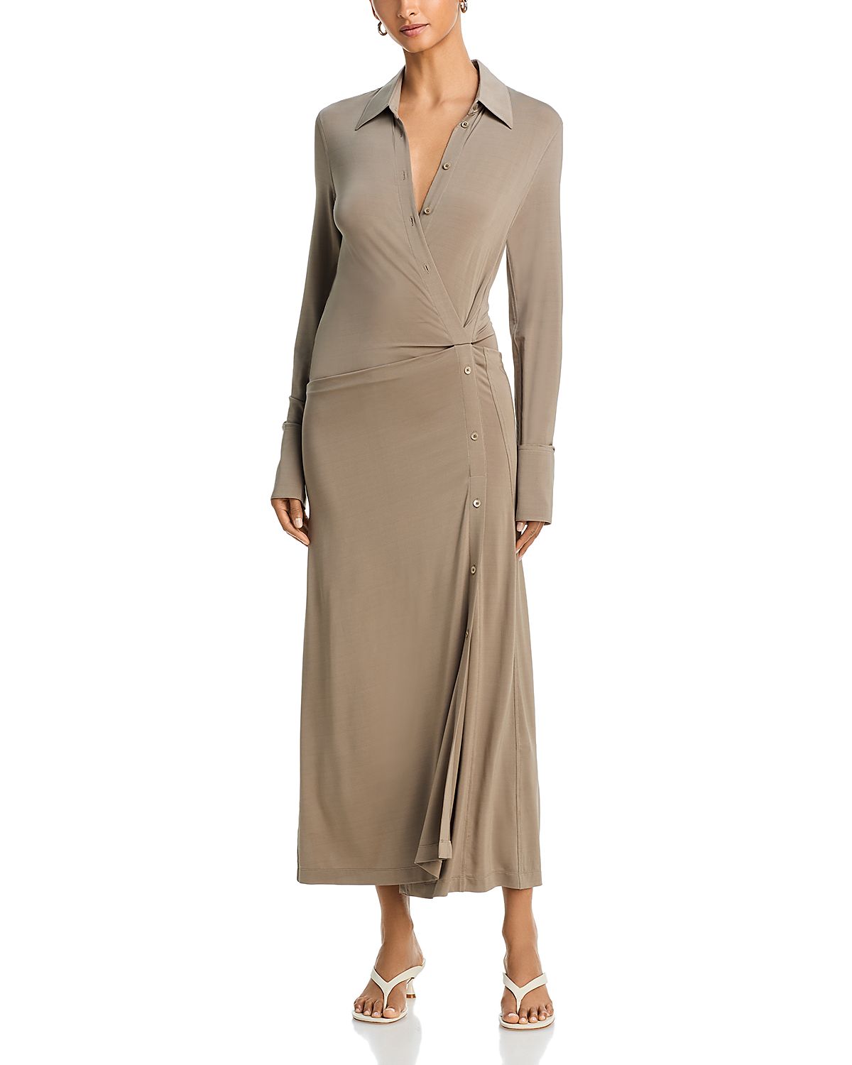Helmut Lang Twisted Maxi Shirtdress