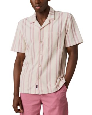 Faherty Short Sleeve Relaxed Fit Cabana Towel Terry Shirt