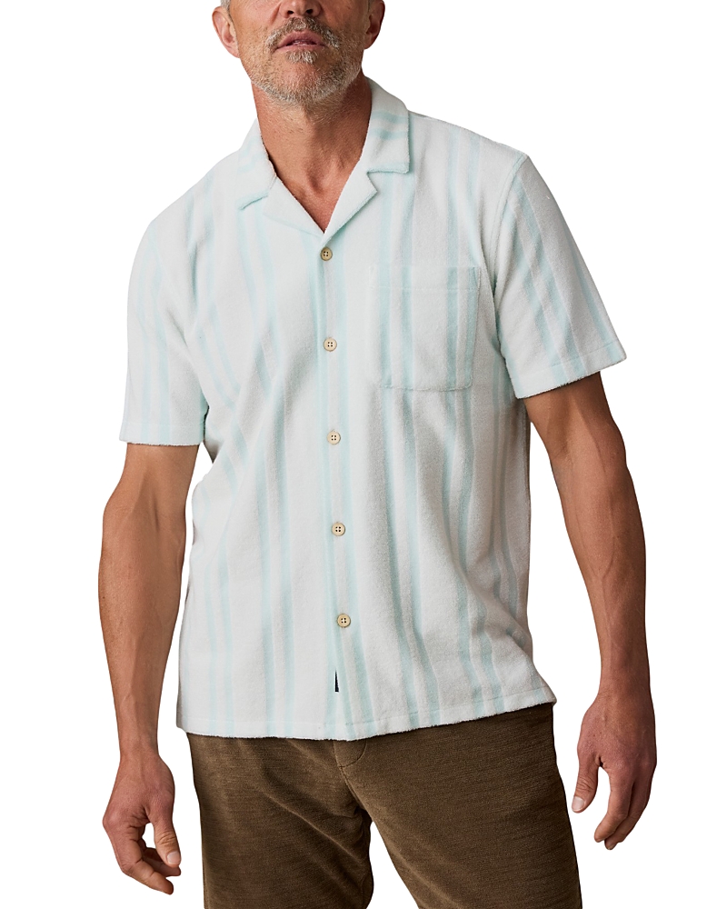 Faherty Short Sleeve Relaxed Fit Cabana Towel Terry Shirt