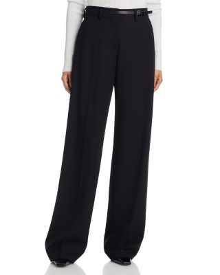 Wool Belted Trousers