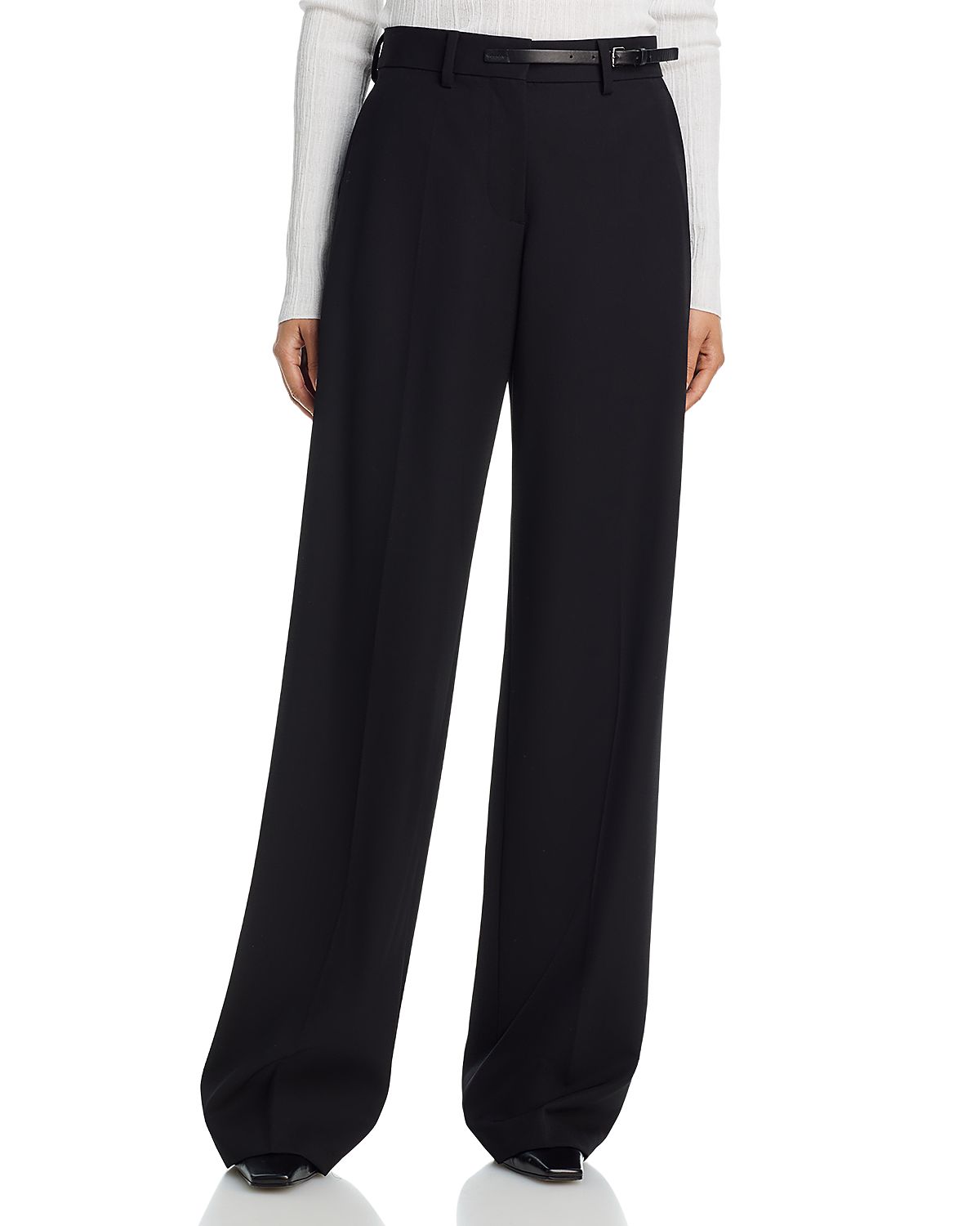 Helmut Lang Wool Belted Trousers