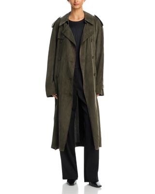 Fluid Double Breasted Trench Coat