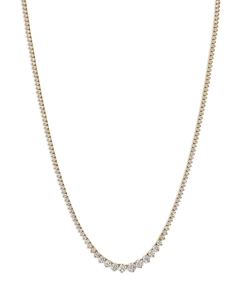 Bloomingdale's Fine Collection Certified Diamond Graduated Tennis Necklace