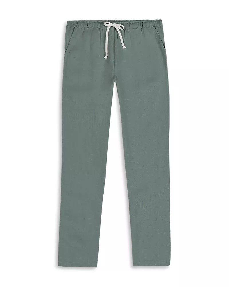 Alex Crane Bo Linen Regular Fit Drawstring Pants