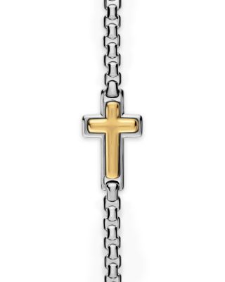 David Yurman Men's Cross Station Necklace in Sterling Silver with