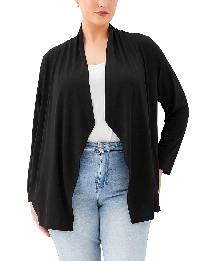Karen Kane Plus Drape Travel Cardigan