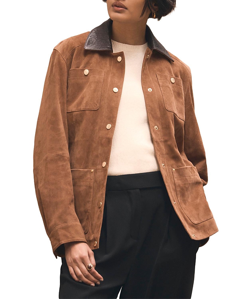 Mint Velvet Women's Suede Barn Jacket