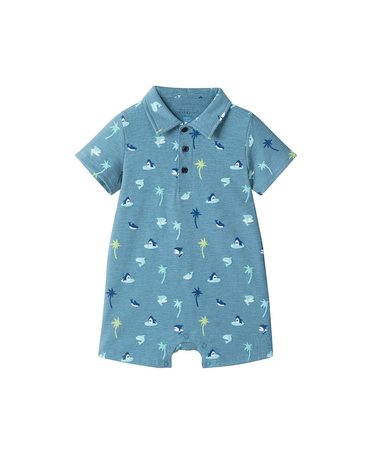 Andy & Evan Boys' Printed Baby Polo Romper - Baby